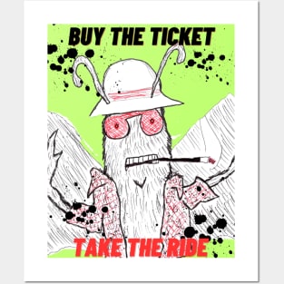 Hunter S. Mothman TICKET Posters and Art